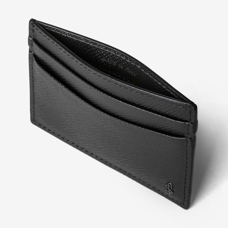 Serapian Portacarte per 4 carte pelle evoluzione nero In Vendita