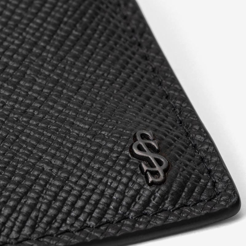 Serapian Portacarte per 4 carte pelle evoluzione nero In Vendita