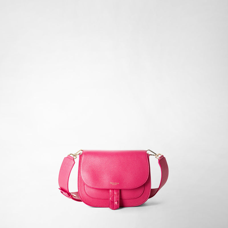 Serapian Luna crossbody bag in rugiada leather petal Saldi Di Fabbrica