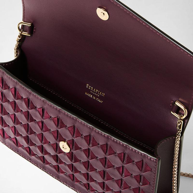 Serapian CLUTCH CON CATENA IN MOSAICO Nuova