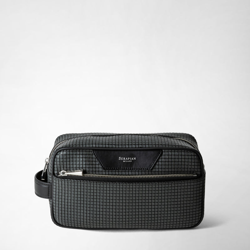 Serapian Trousse da bagno in stepan asfalto-nero Online