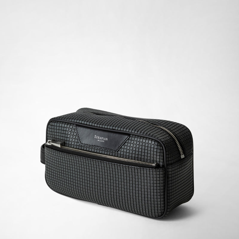 Serapian Trousse da bagno in stepan asfalto-nero Online