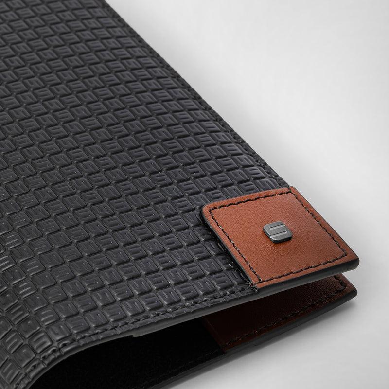 Serapian Passport holder in stepan 72 black cuoio Vendite stagionali