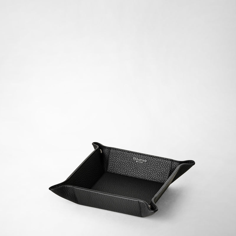 Serapian Svuotatasche in pelle cachemire nero Online Outlet