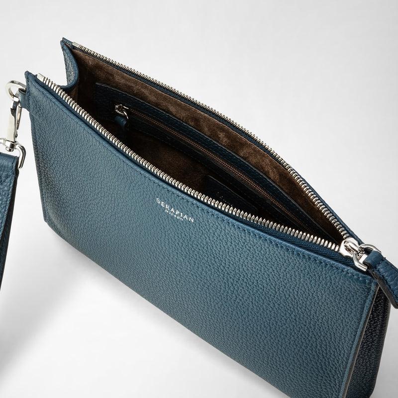 Serapian POCHETTE CON ZIP IN PELLE CACHEMIRE Fino al 55% di sconto