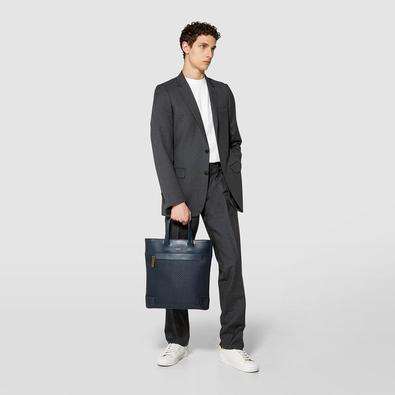 Serapian TOTE BAG VERTICALE IN STEPAN 72 Solo un giorno rimasto