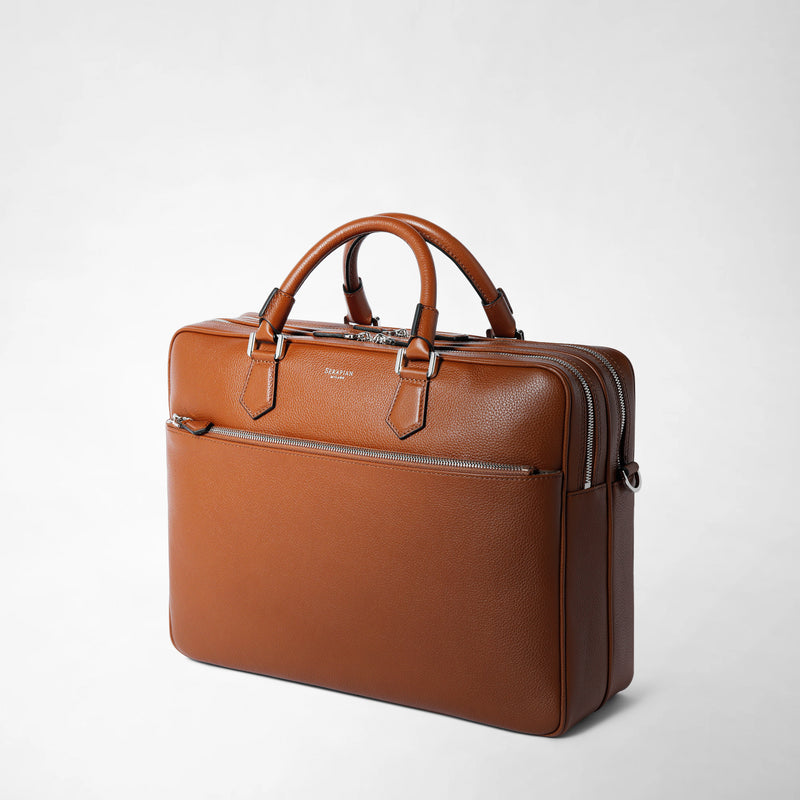 Serapian BORSA BUSINESS GRANDE IN PELLE CACHEMIRE Soddisfazione Garantita