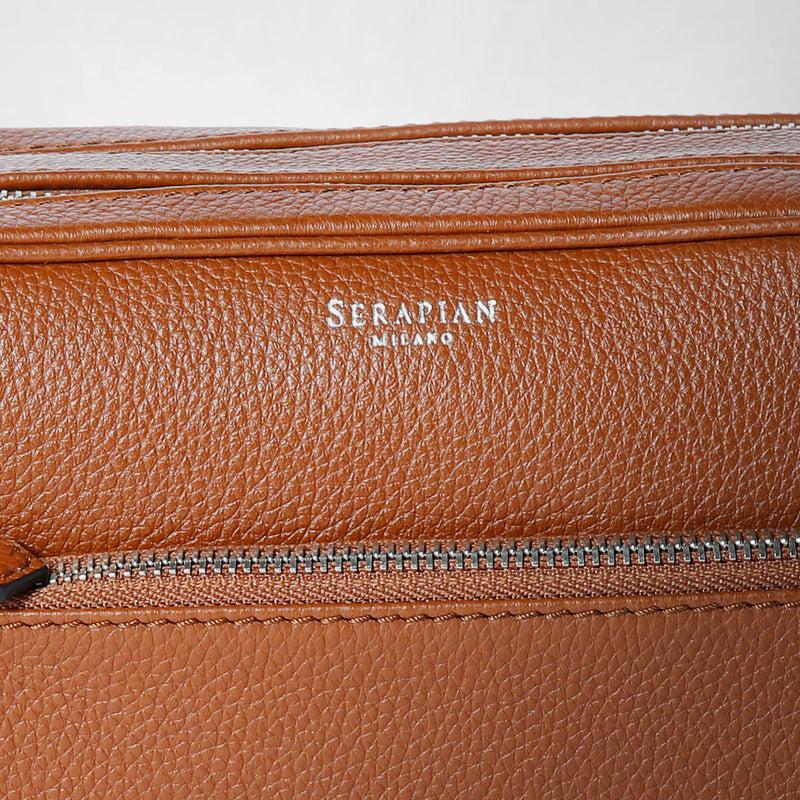 Serapian TROUSSE DA BAGNO CON DOPPIA ZIP IN PELLE CACHEMIRE Qualità Garantita