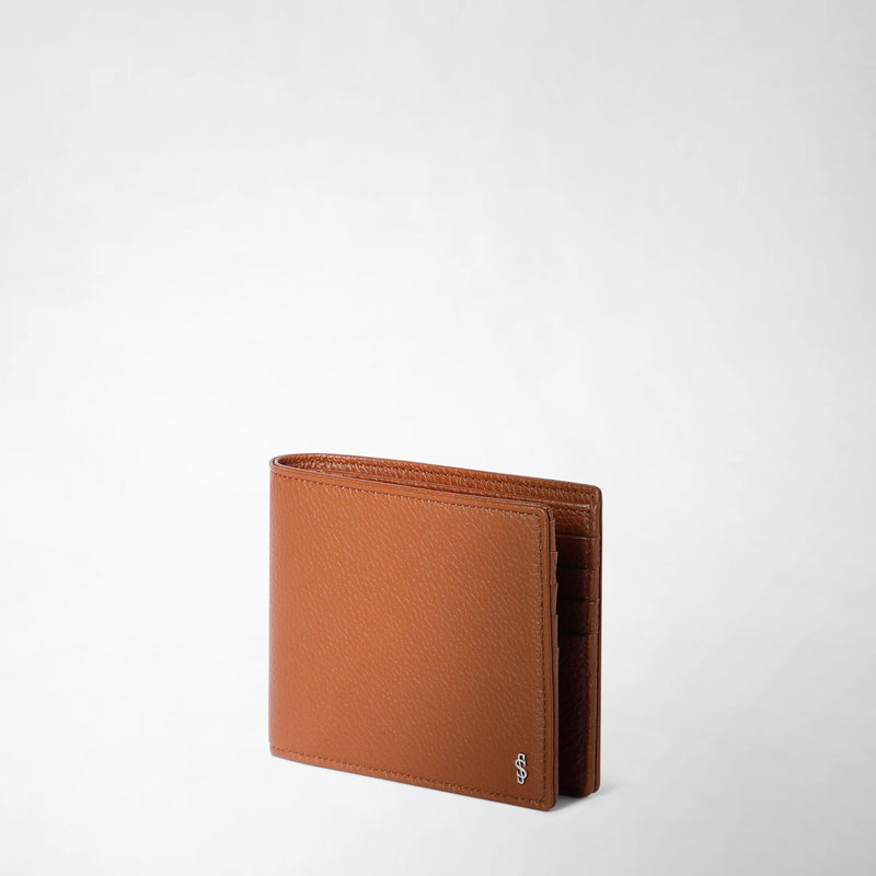 Serapian PORTAFOGLIO PER 4 CARTE CON PORTAMONETE IN PELLE CACHEMIRE Promozione Limitata