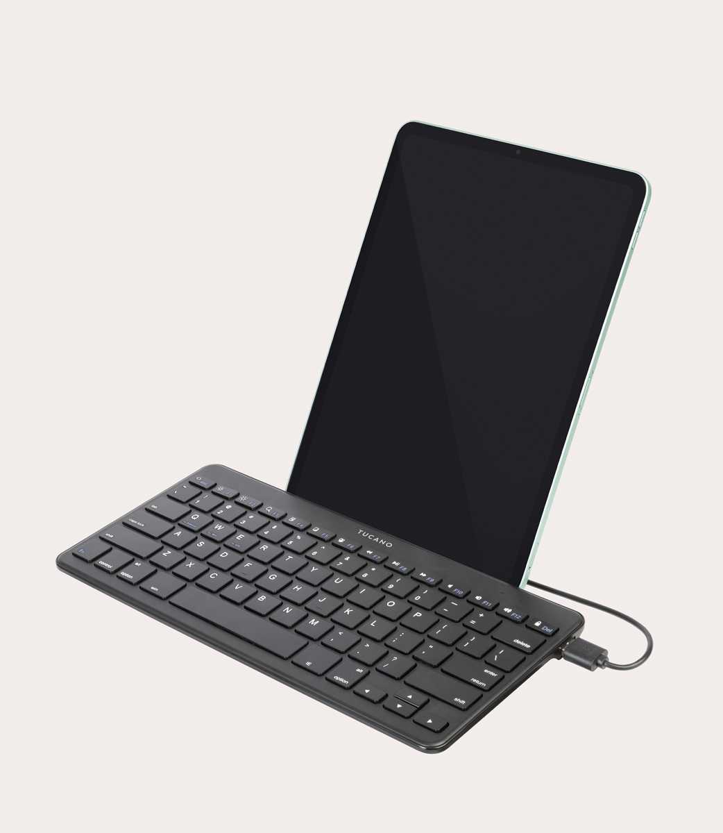 Tucano Tastiera per tablet con stand e cavo Type-C e Micro-USB Sconto