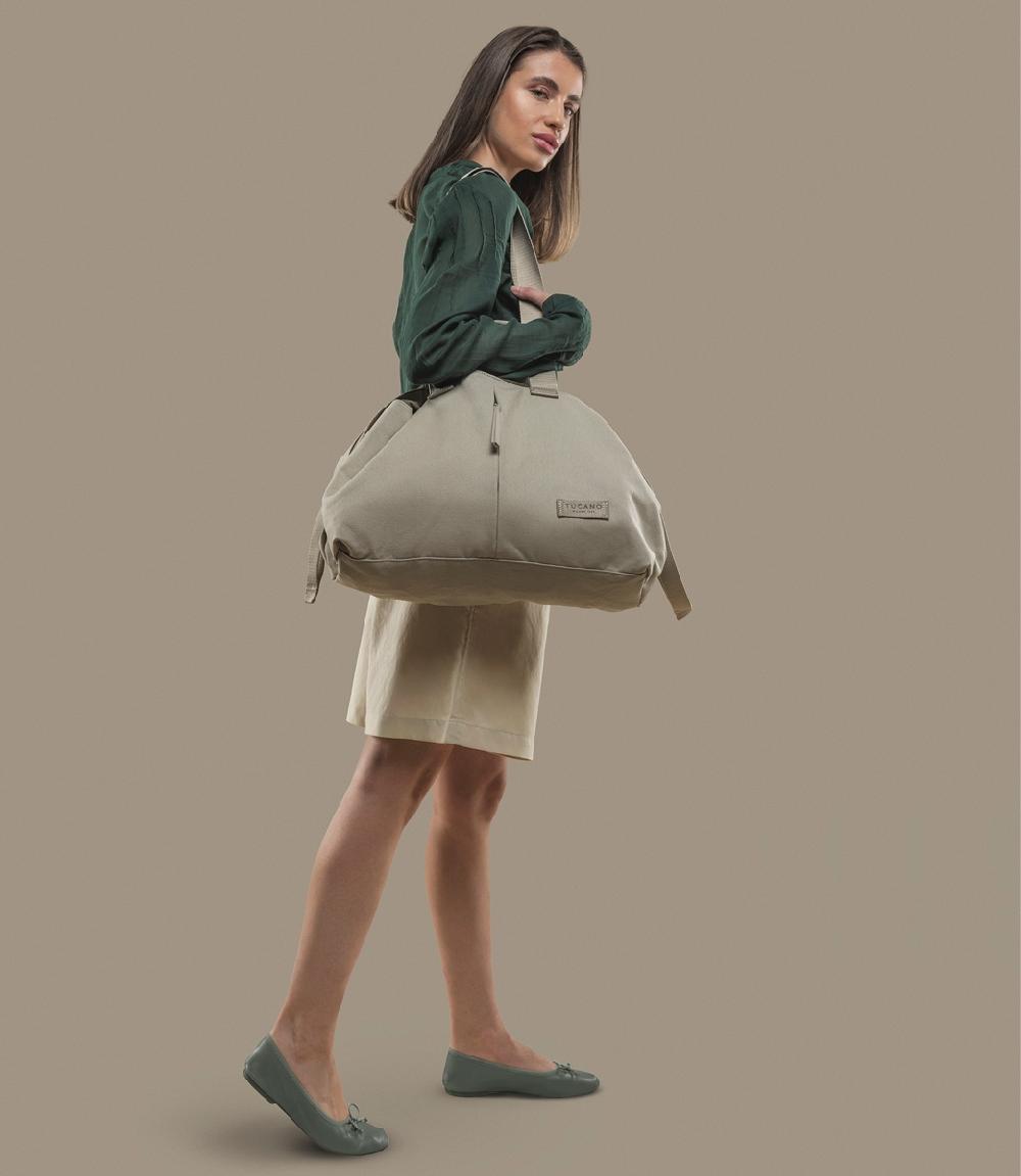 Tucano Borsa shopper in canvas misura medium Nuovo