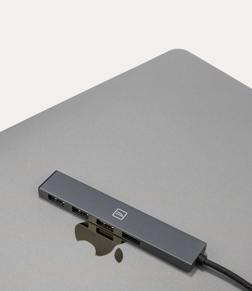 Tucano Hub type-C 4-in-1 con 1 USB 3.0 + 3 USB 2.0 Convenienza