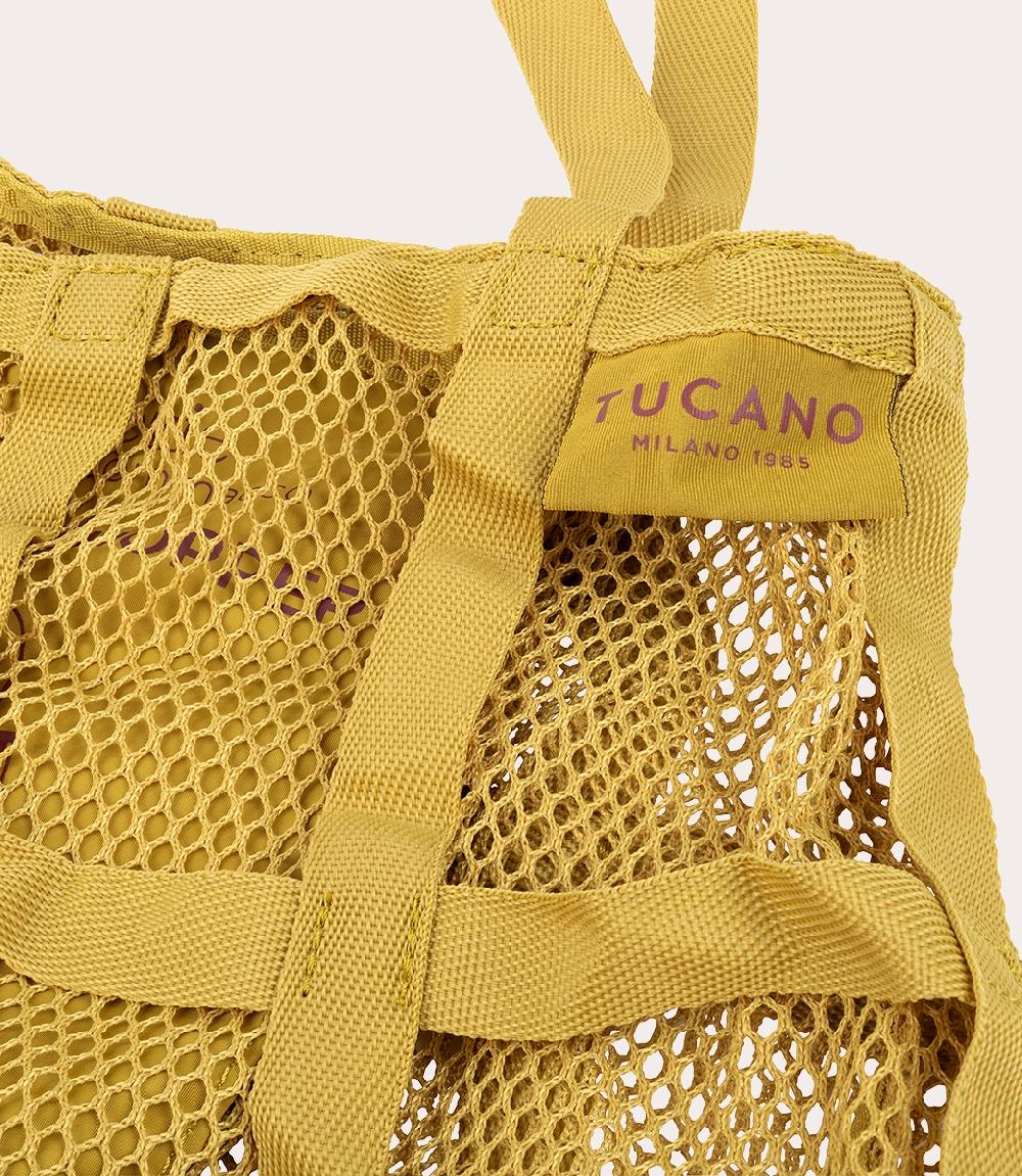 Tucano Borsa shopper pieghevole in rete ottenuta dalla plastica riciclata Fino Al -60%