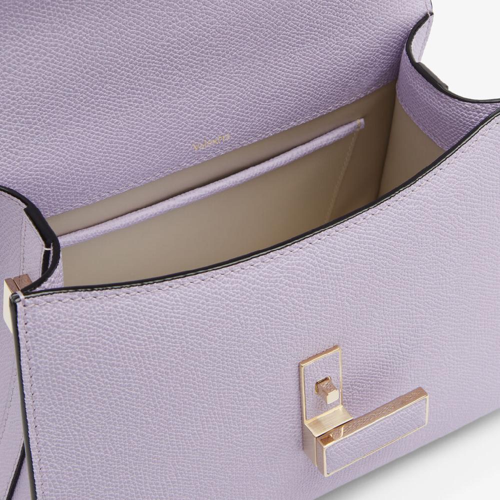 Valextra Borsa a mano Donna Mini di Lusso in Pelle Lilla | Valextra Iside Pezzi Unici