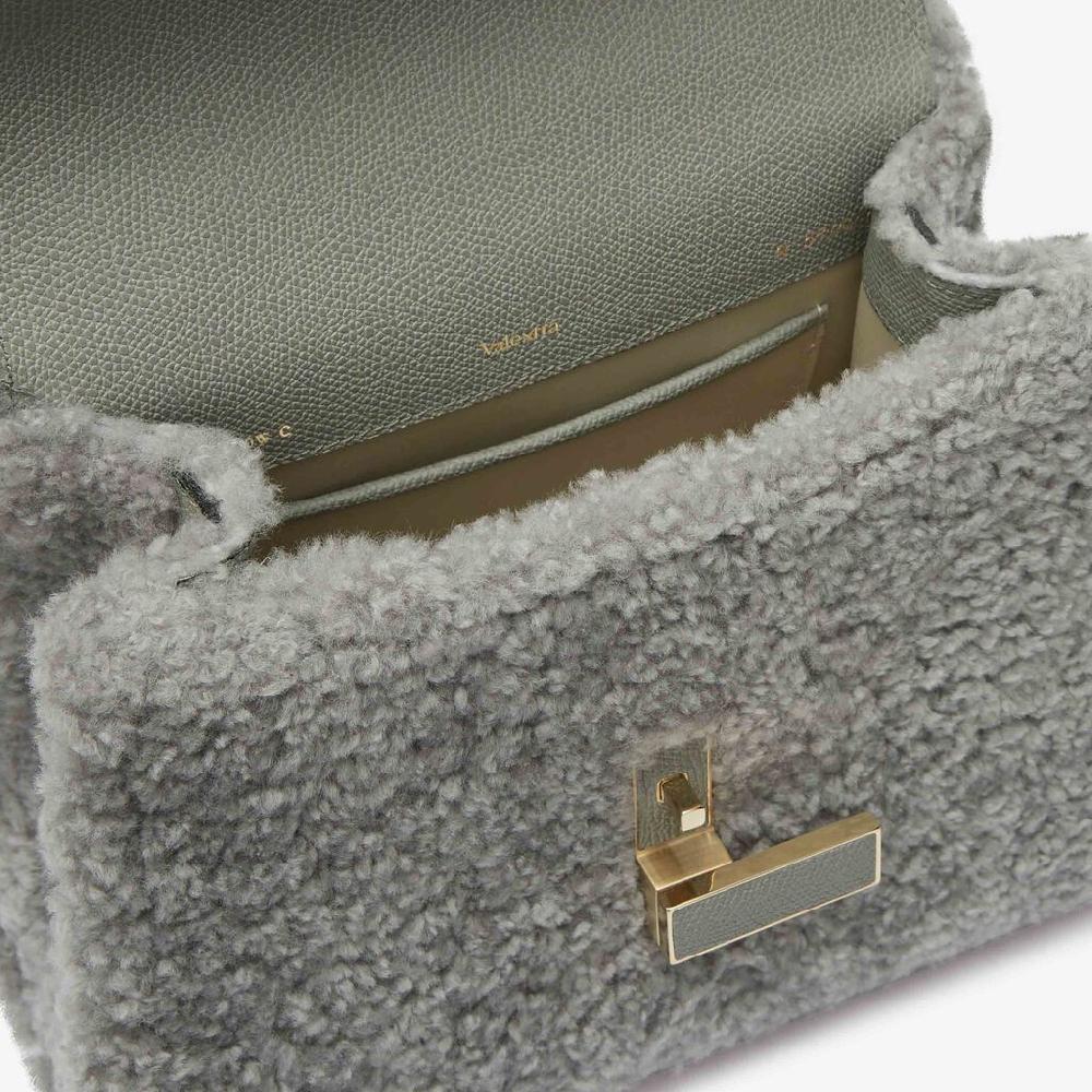 Valextra BORSA PICCOLA ISIDE MONTONE/VITELLO VS ORO CHIARO Soddisfazione Garantita