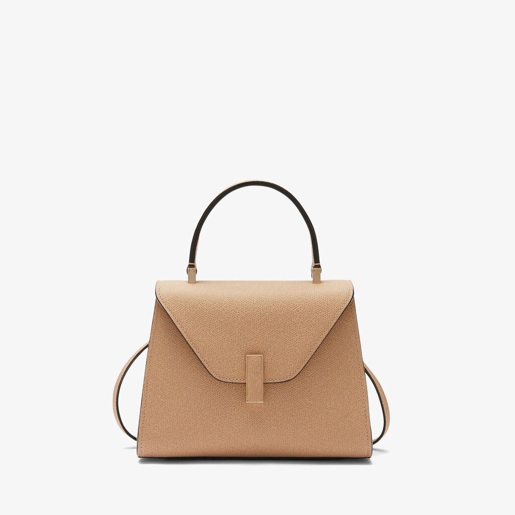 Valextra Borsetta a mano in Pelle Beige con tracolla | Valextra Iside Promozione Limitata