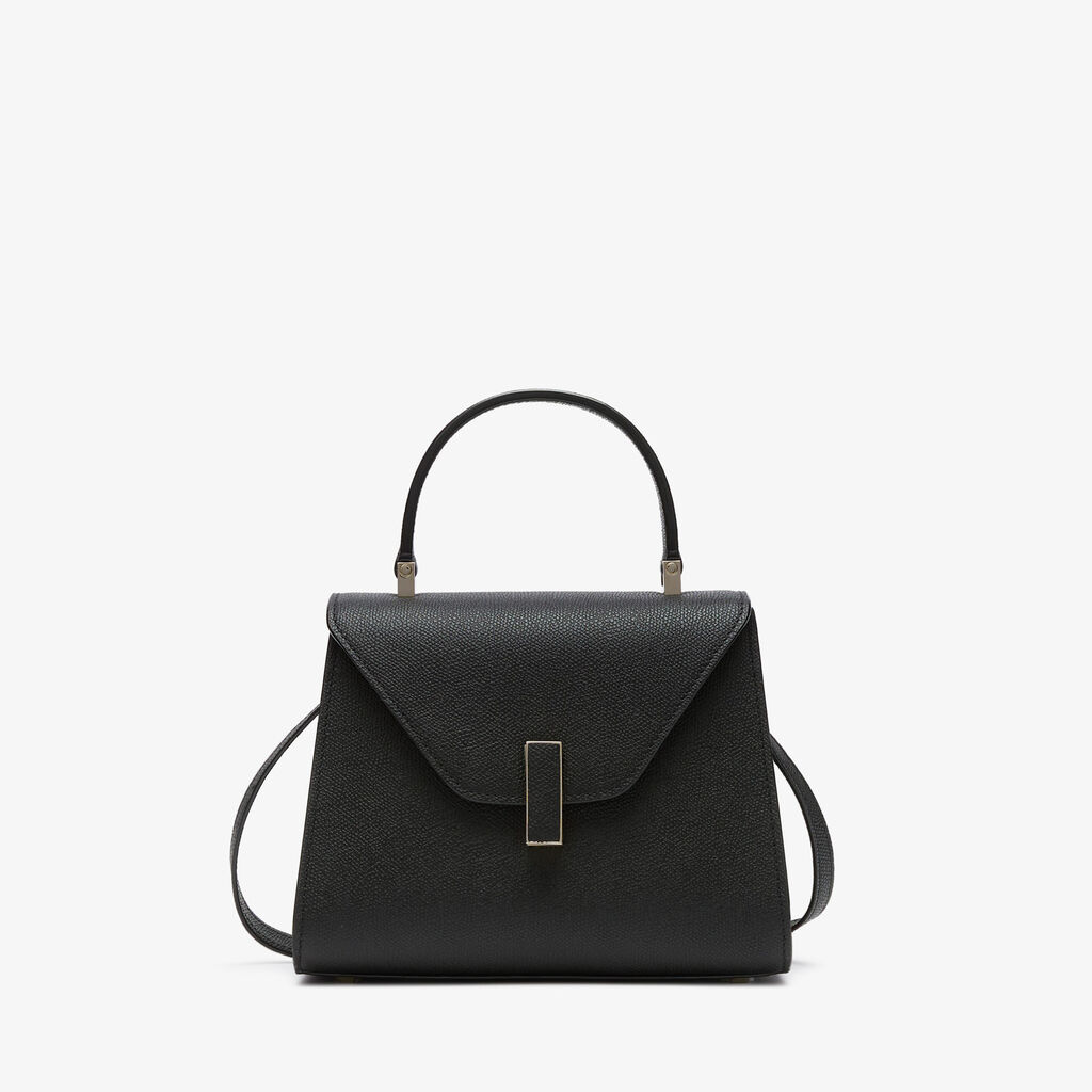 Valextra Borsa a mano Mini in Pelle Nera | Valextra Iside