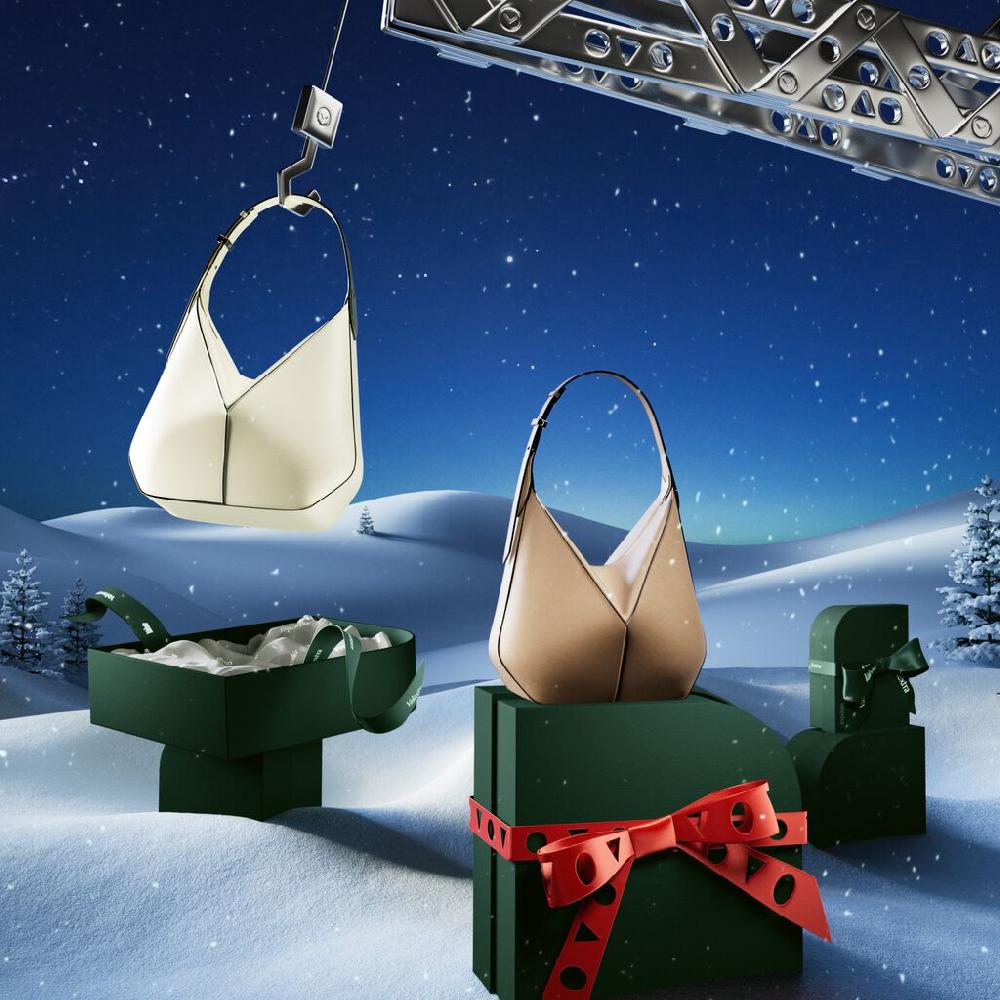 Valextra Borsa hobo da Donna di Lusso in pelle Bianca | Valextra Vivi Shopping Online