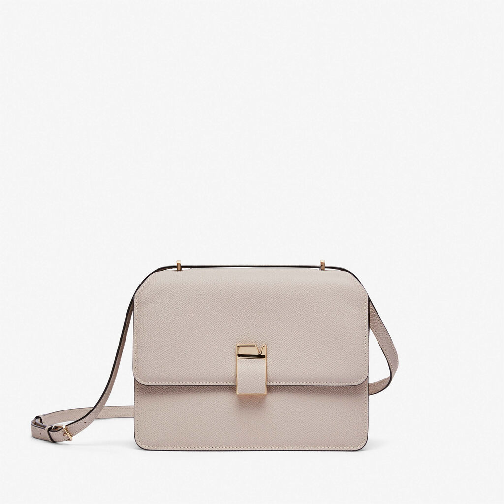 Valextra Borsa a tracolla Media in Pelle Rosa Nude | Valextra NoLo