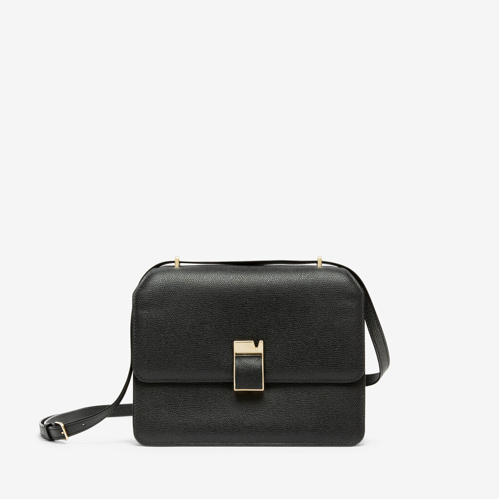 Valextra Borsa a spalla Media in Pelle Nera | Valextra NoLo