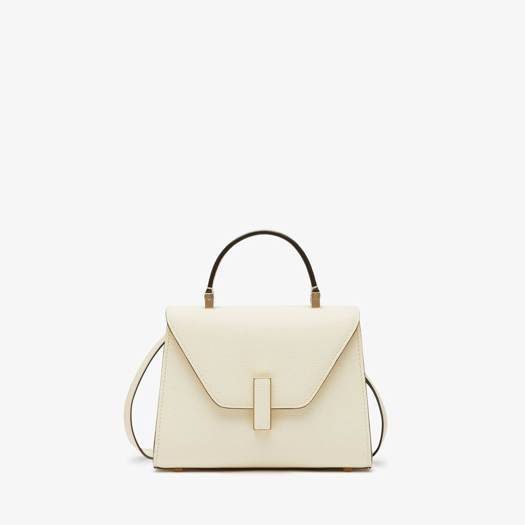Valextra Borsa a mano Micro in Pelle Bianca | Valextra Iside