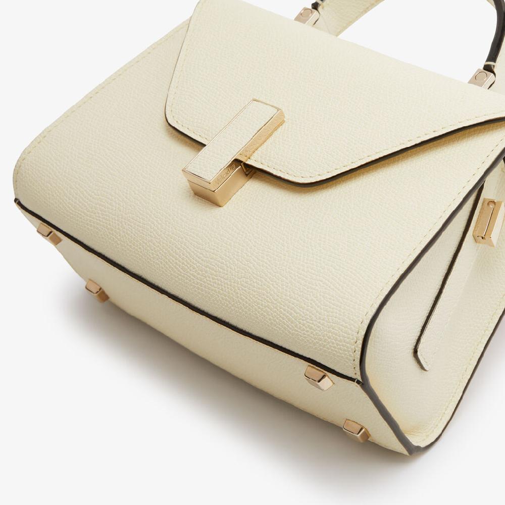 Valextra Borsa a mano Micro in Pelle Bianca | Valextra Iside Presa