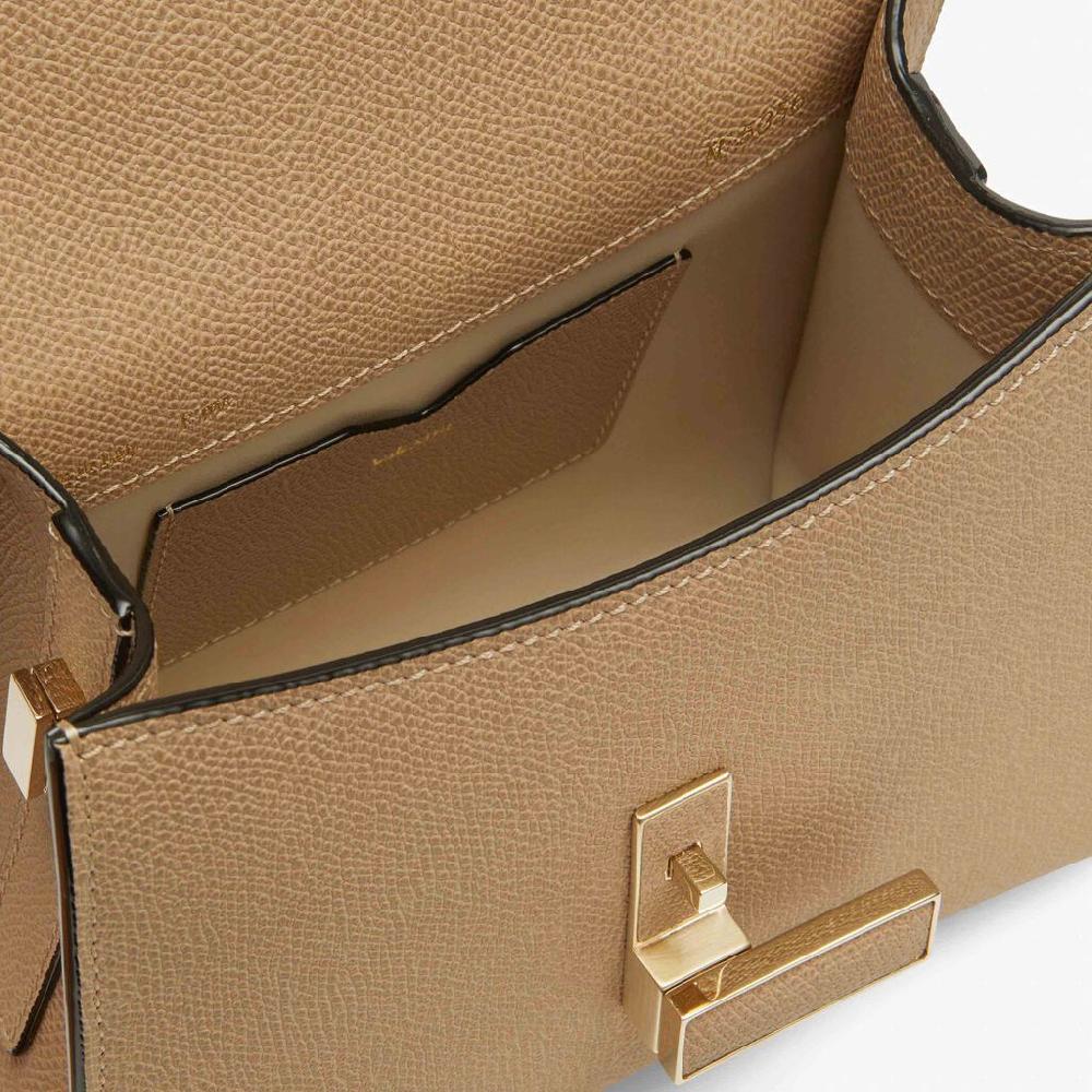 Valextra Borsetta in Pelle Beige con tracolla | Valextra Iside Offerta