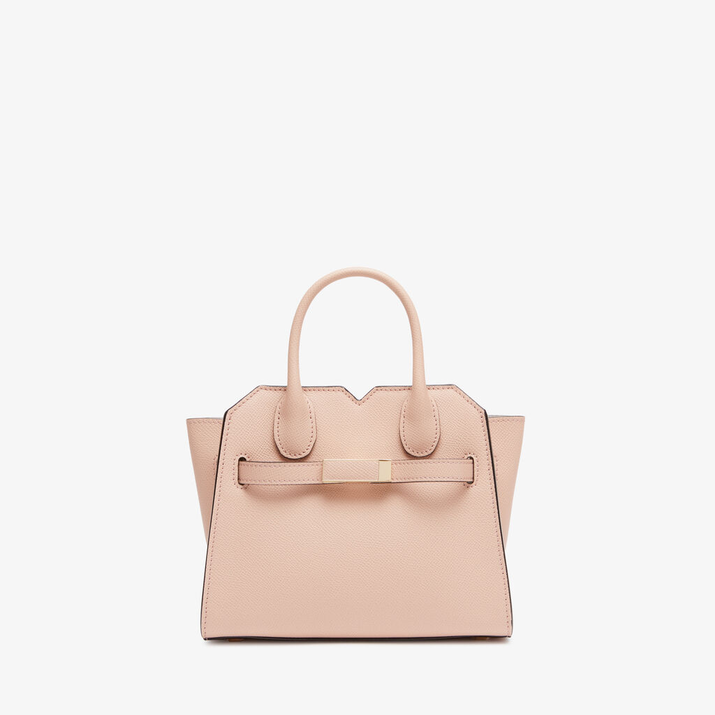 Valextra Borsa a Tracolla Milano Micro | Pelle di vitello Millepunte Soft | Rosa Bonne Mine | Valextra