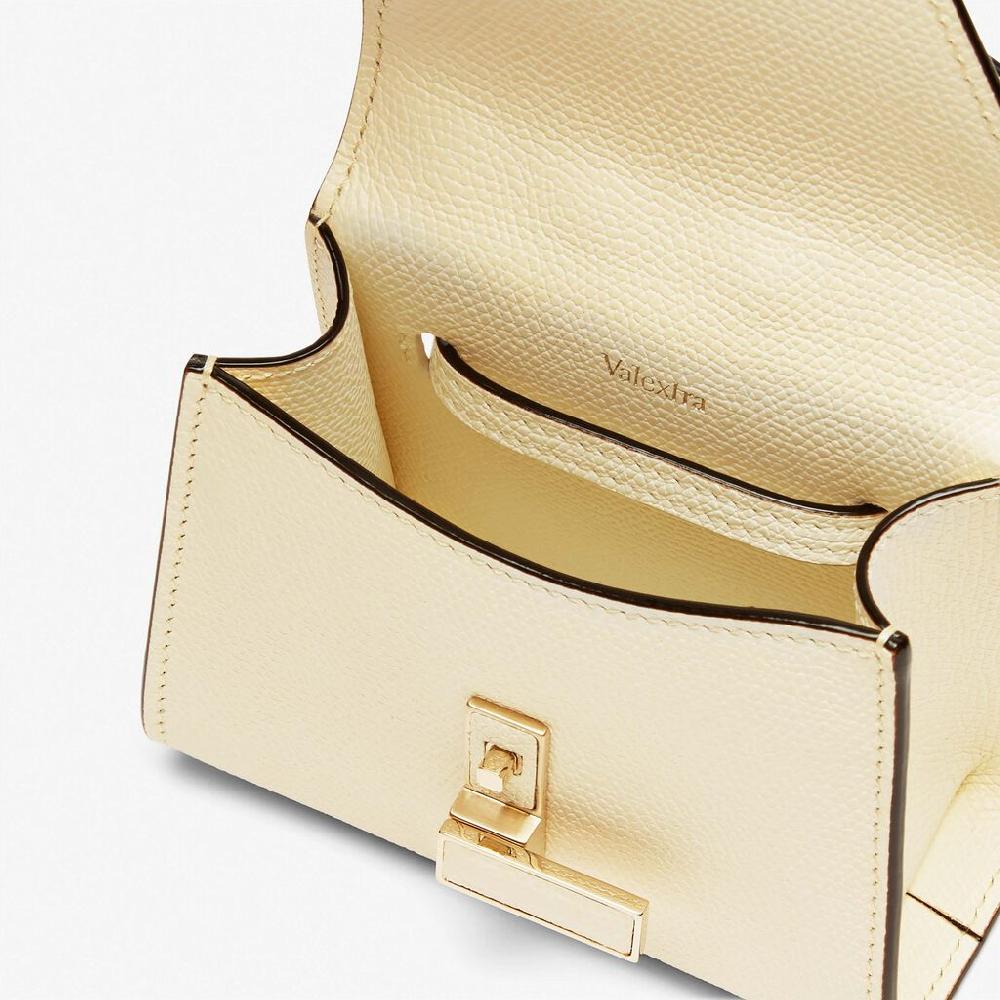 Valextra Borsa da cintura in pelle bianca con tracolla | Valextra Iside Saldi Di Fabbrica