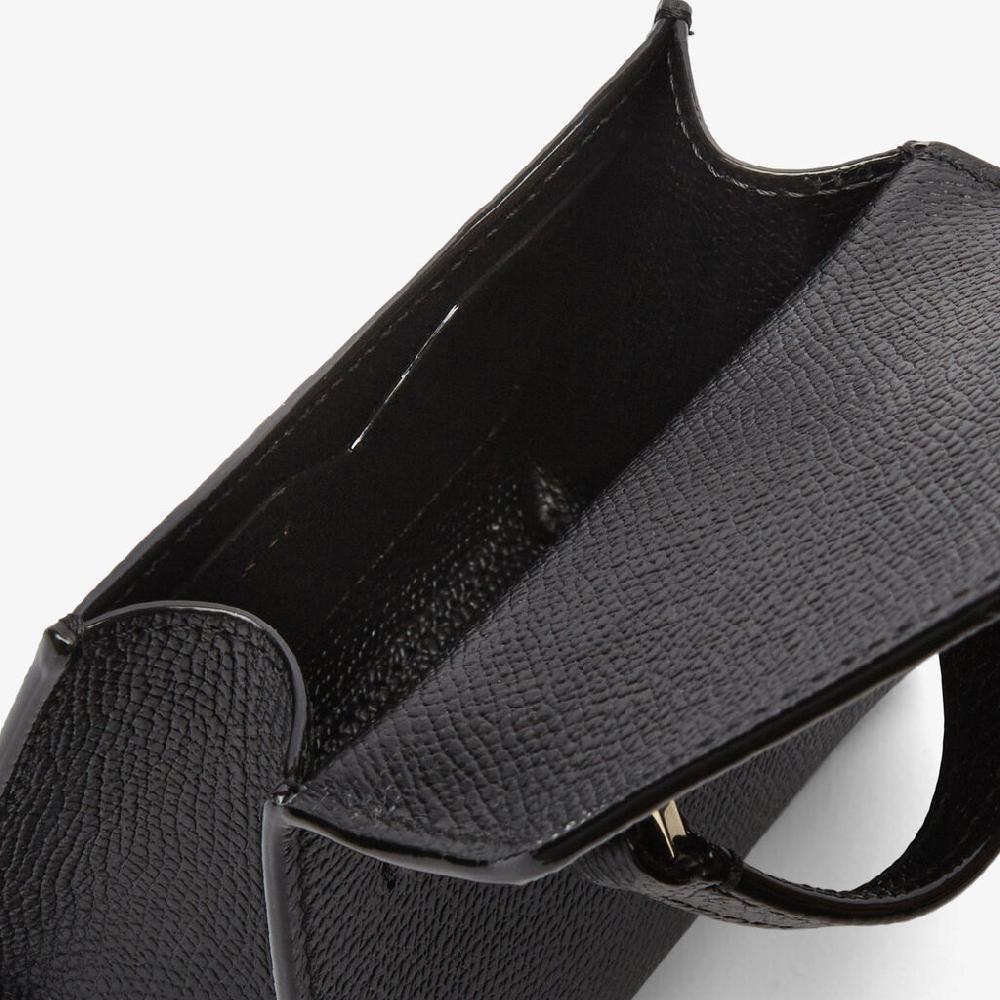 Valextra Borsa cintura compatta da Donna in Pelle Nera | Valextra Iside I Più Venduti