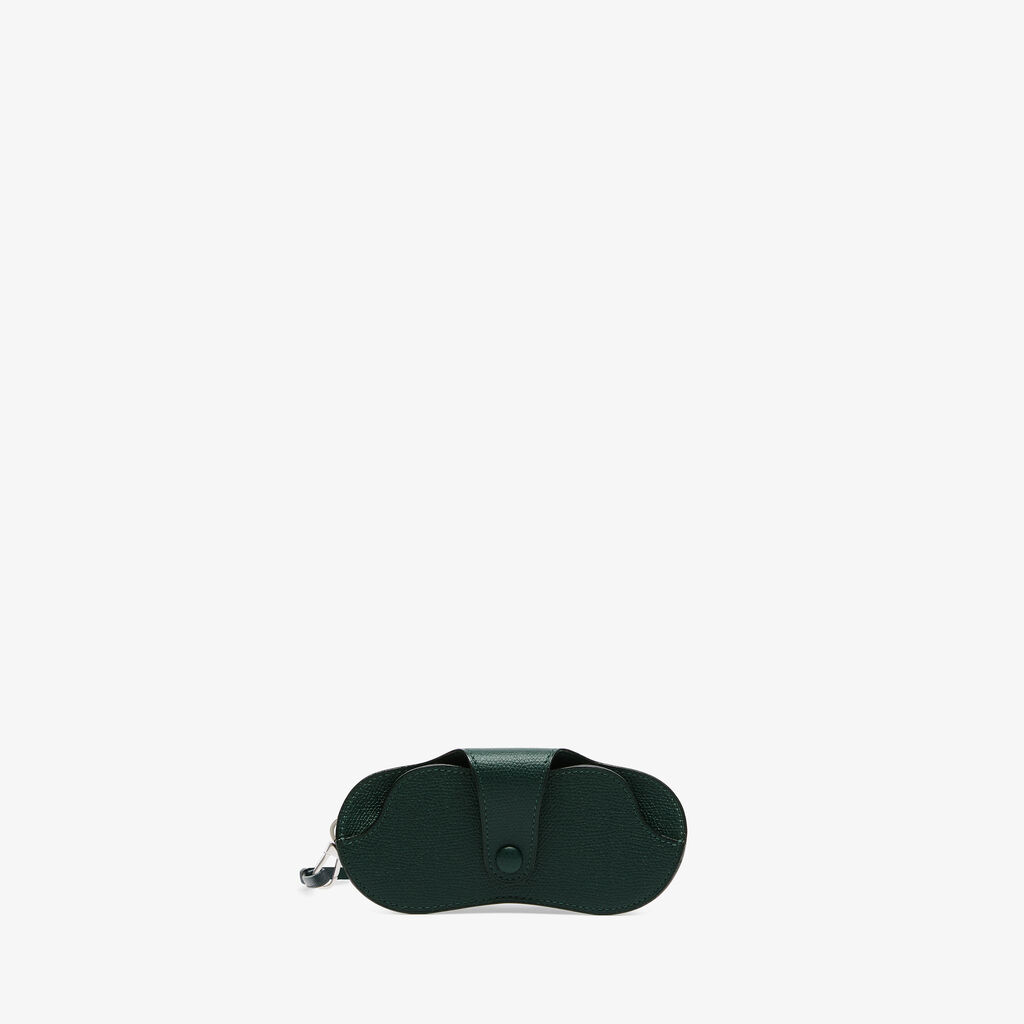 Valextra Custodia porta occhiali di Lusso in Pelle Verde | Valextra