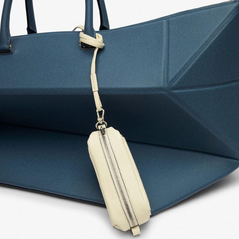 Valextra Micro beauty-case/Micro bag in Pelle Bianca | Valextra Promozione Limitata