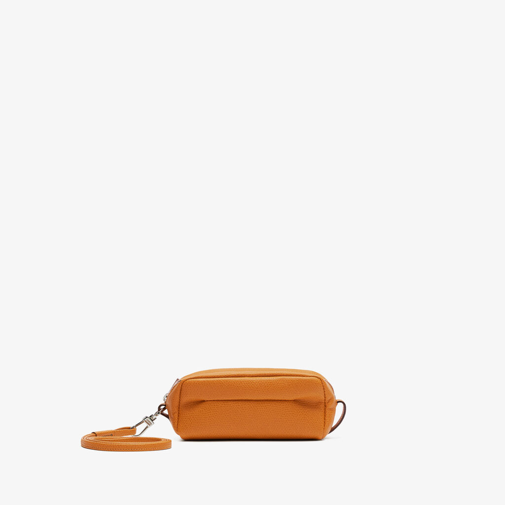 Valextra Trousse da Donna in Pelle Marrone con tracolla | Valextra