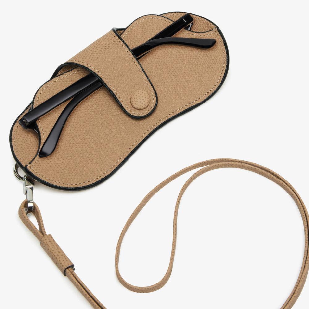 Valextra Custodia porta occhiali da Donna in Pelle Beige | Valextra Sottocosto
