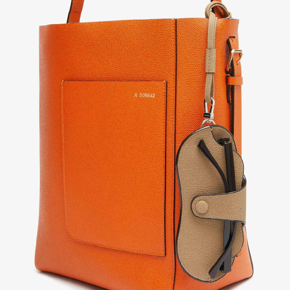 Valextra Custodia porta occhiali da Donna in Pelle Beige | Valextra Sottocosto