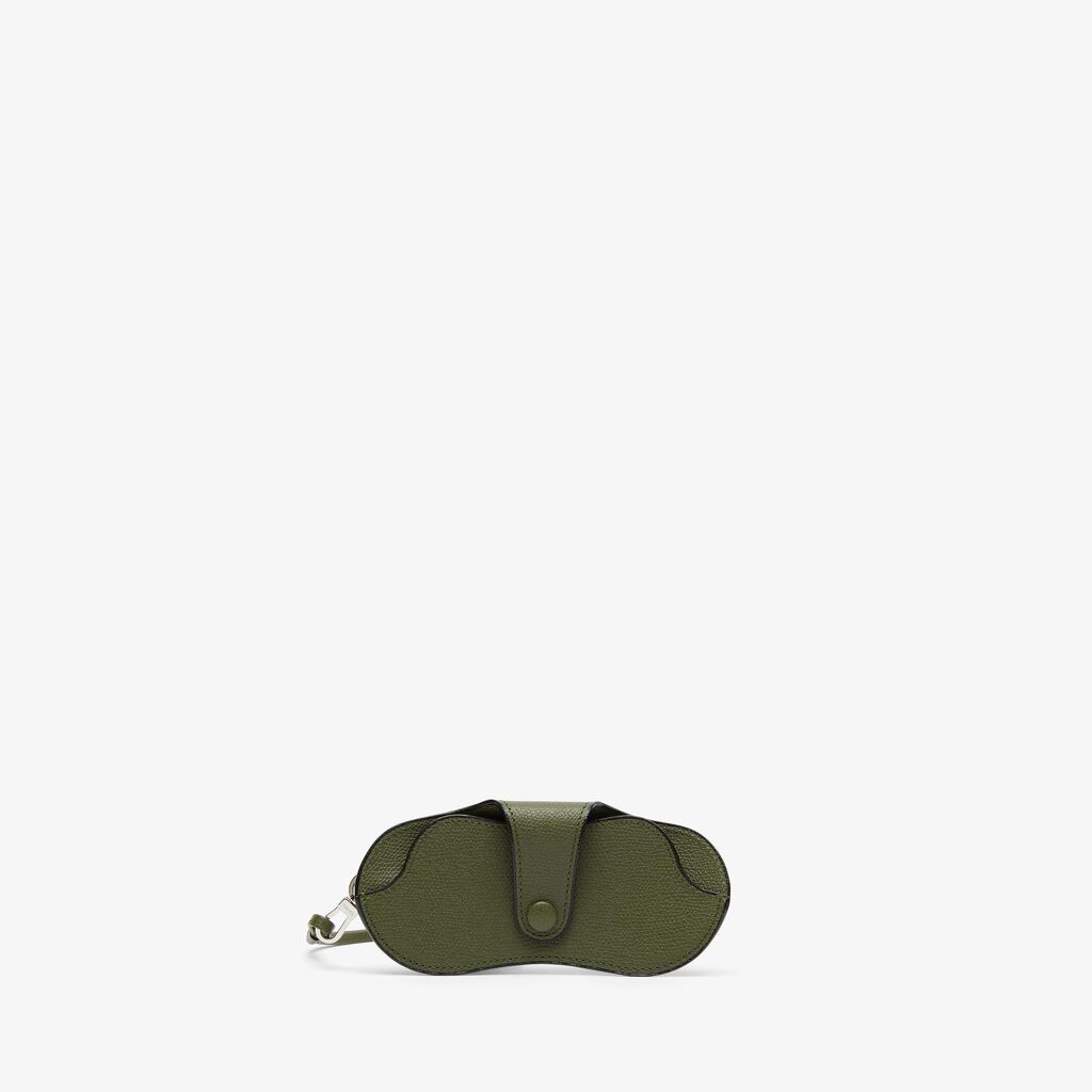 Valextra Custodia occhiali in Pelle Verde Militare | Valextra