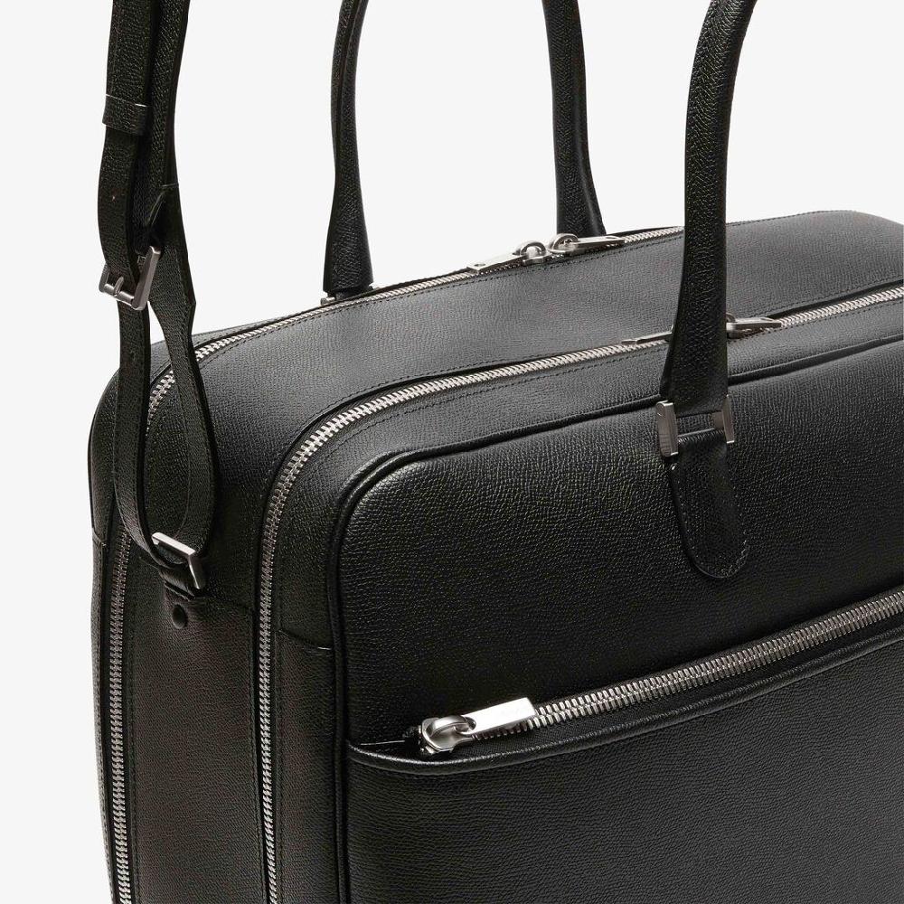 Valextra Valextra Avietta: Borsa business Grande in Pelle Nera Moda