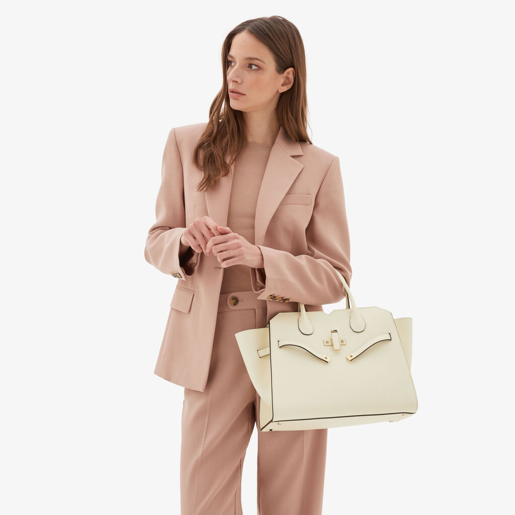 Valextra Borsa a mano da Donna Media Bianca di Lusso | Valextra Vendita