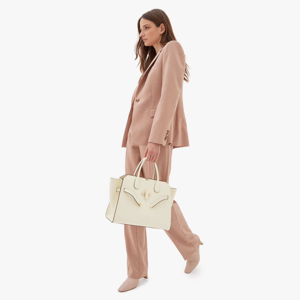 Valextra Borsa a mano da Donna Media Bianca di Lusso | Valextra Vendita