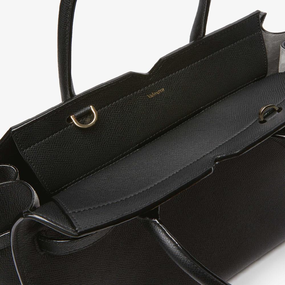 Valextra Borsetta a mano da Donna Media Nera di Lusso | Valextra Promozione