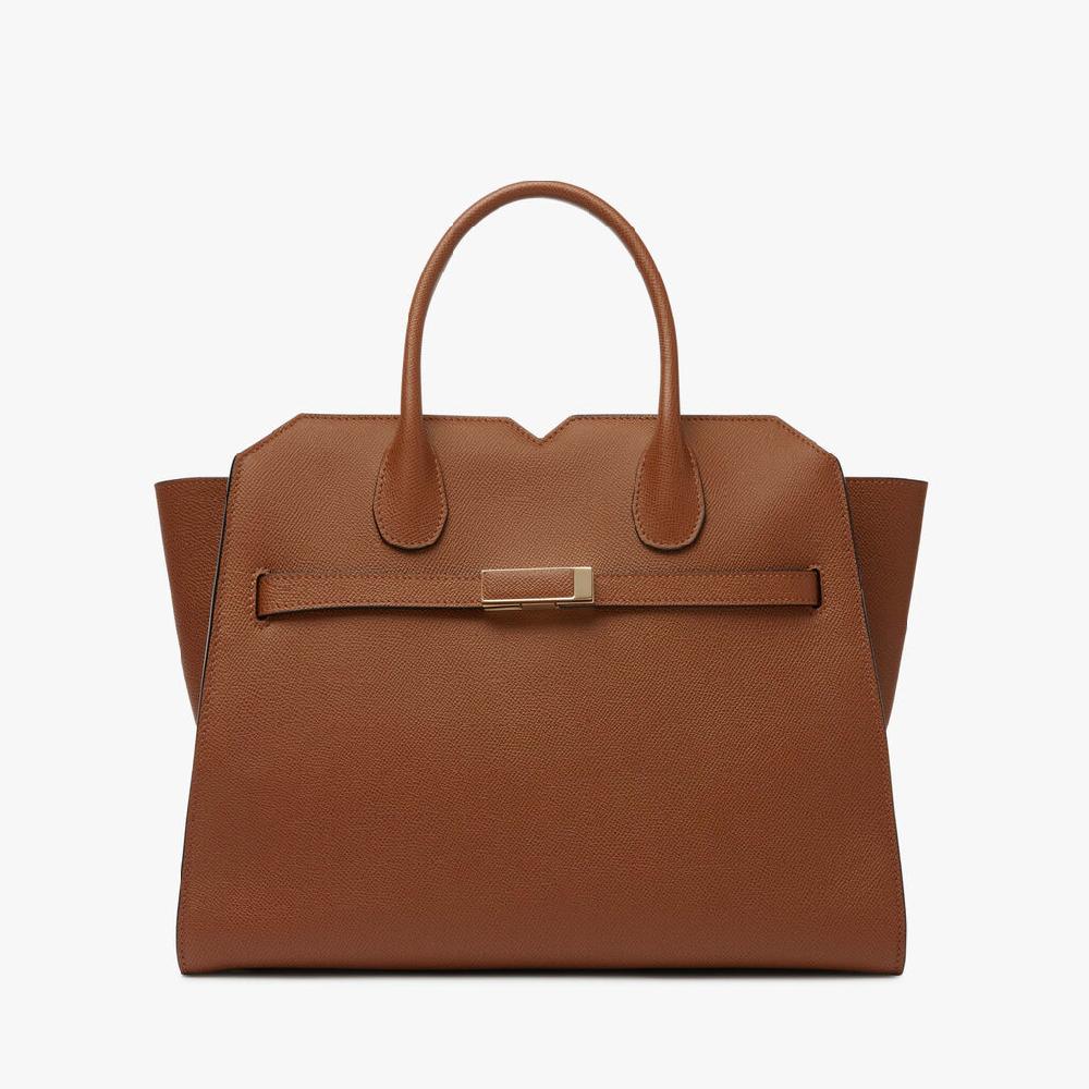 Valextra Borsa a due manici da Donna di Lusso Marrone | Valextra