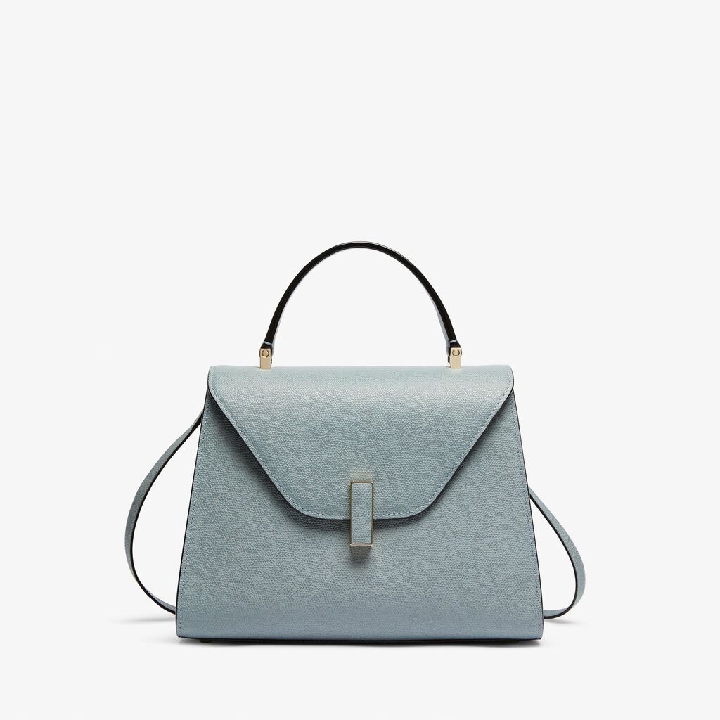 Valextra Valextra Iside: Borsa a mano Media in Pelle Blu