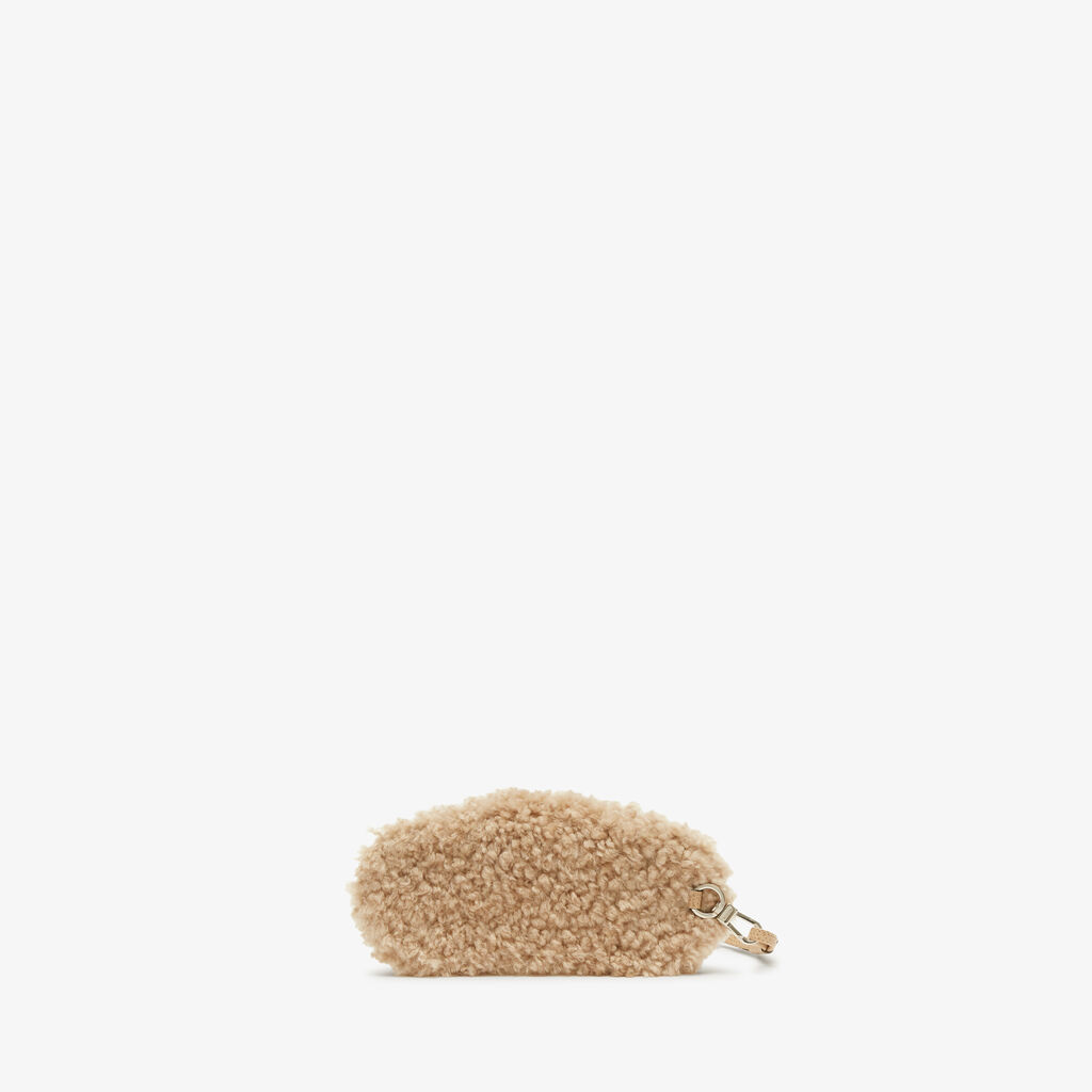 Valextra Custodia porta occhiali di Lusso in Shearling Beige Fino Al -60%