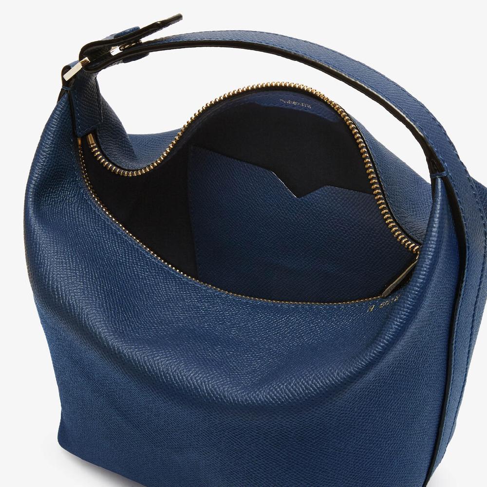 Valextra Portafoglio grande di Lusso in Pelle Blu Zaffiro | Valextra Shopping Online