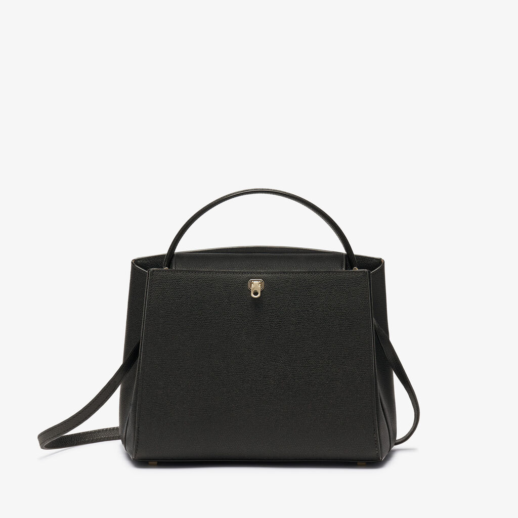 Valextra Borsa a mano da Donna in Pelle Nera | Valextra Brera