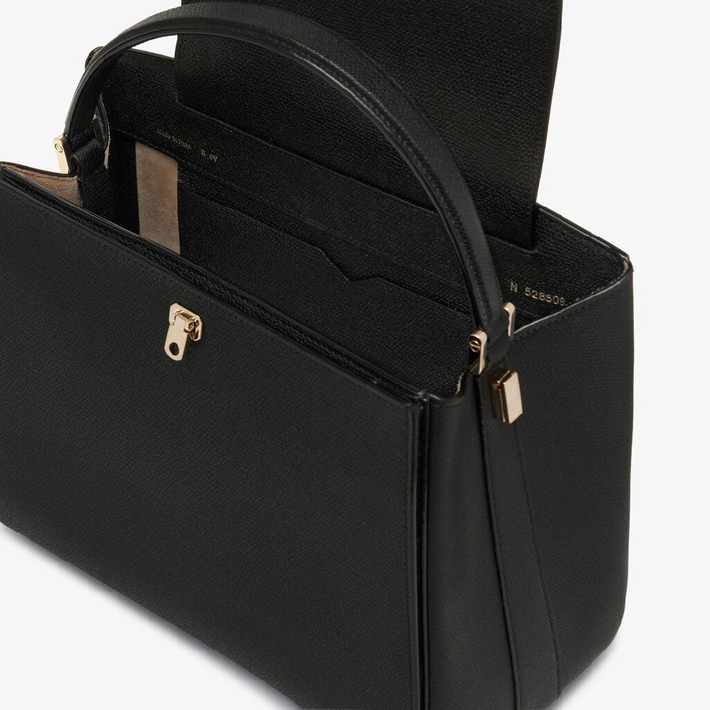 Valextra Borsa a mano da Donna in Pelle Nera | Valextra Brera Novità