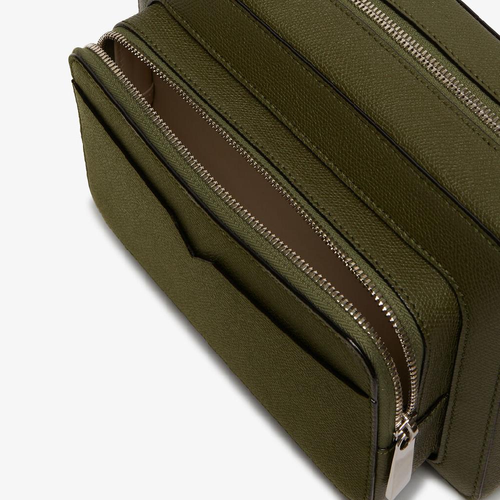 Valextra Borsa a tracolla da Uomo Verde Militare | Valextra V-Line Vendite Flash