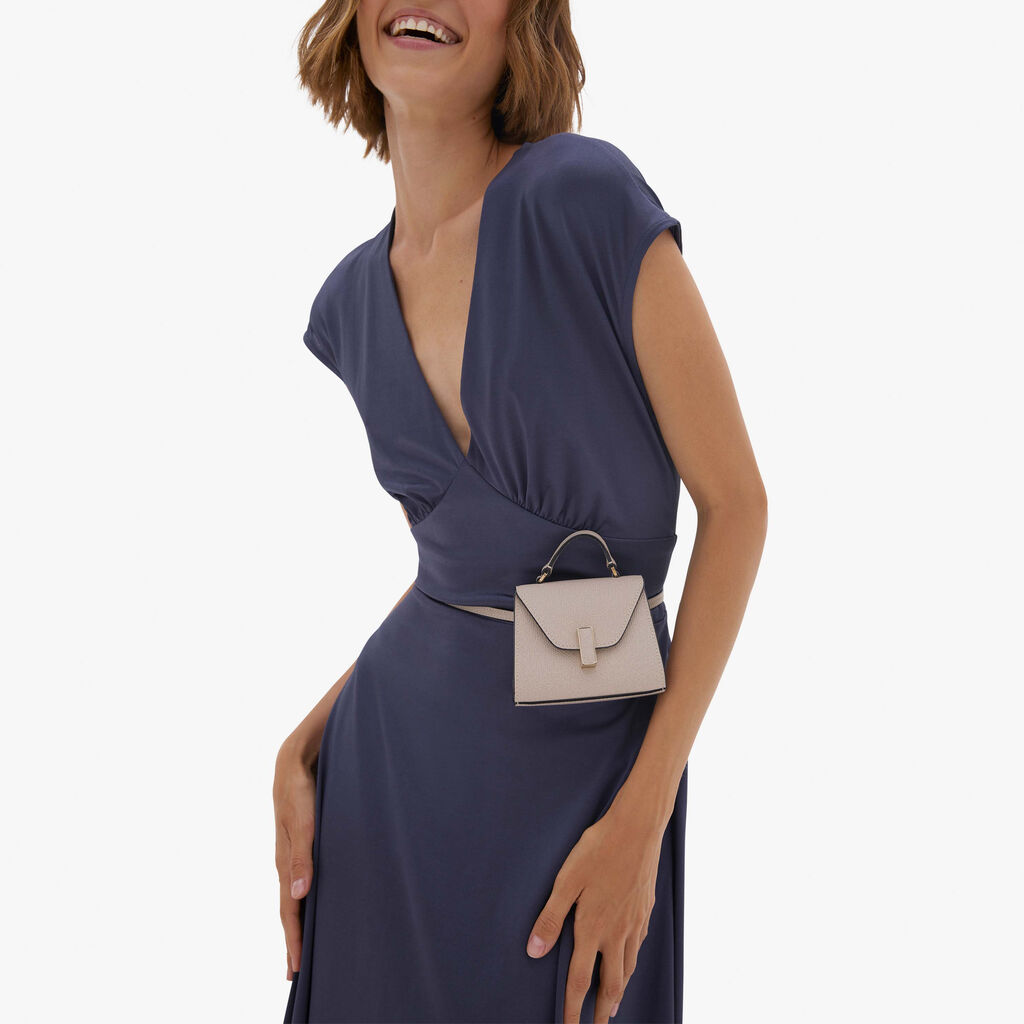 Valextra Borsa da cintura in pelle beige con tracolla | Valextra Iside Soddisfazione Garantita
