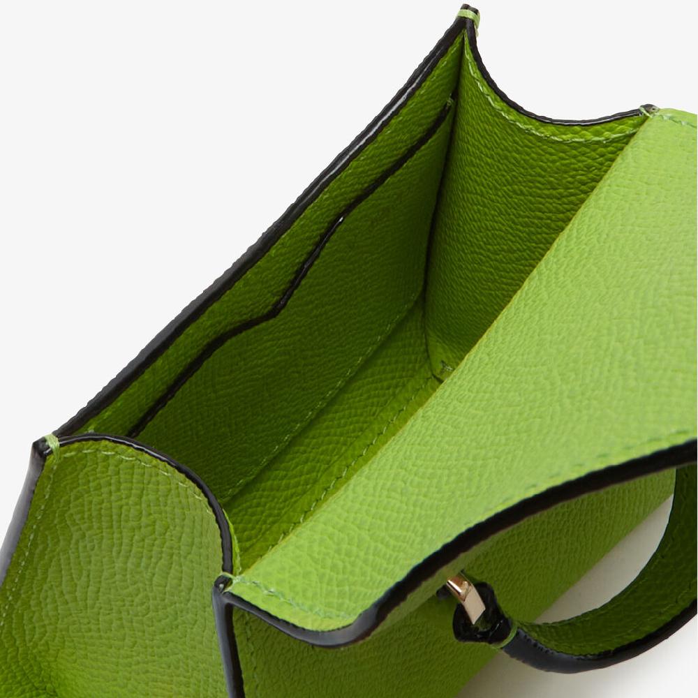 Valextra Borsa Cintura da Donna in Pelle Verde | Valextra Iside Qualità Garantita