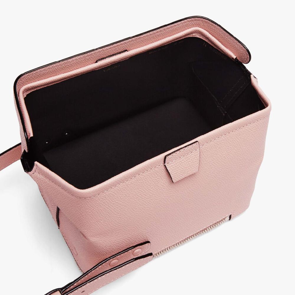 Valextra Borsa a tracolla Mini in Pelle Rosa | Valextra Tric Trac Consegna Veloce